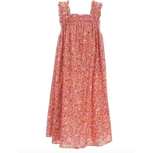 Copper‎ Key Multi-Color Floral Smocked Toddler Girl Dress Size 5 - Picture 1 of 6